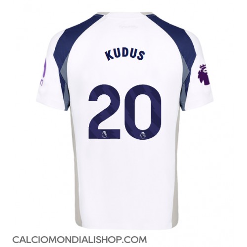 Maglie da calcio Tottenham Hotspur Mohammed Kudus #20 Prima Maglia 2025-26 Manica Corta
